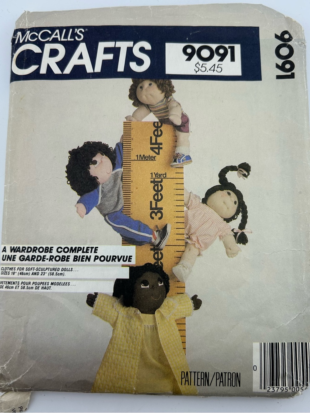 🪡 McCall’s Crafts Dolls Wardrobe Sewing Pattern 9091
